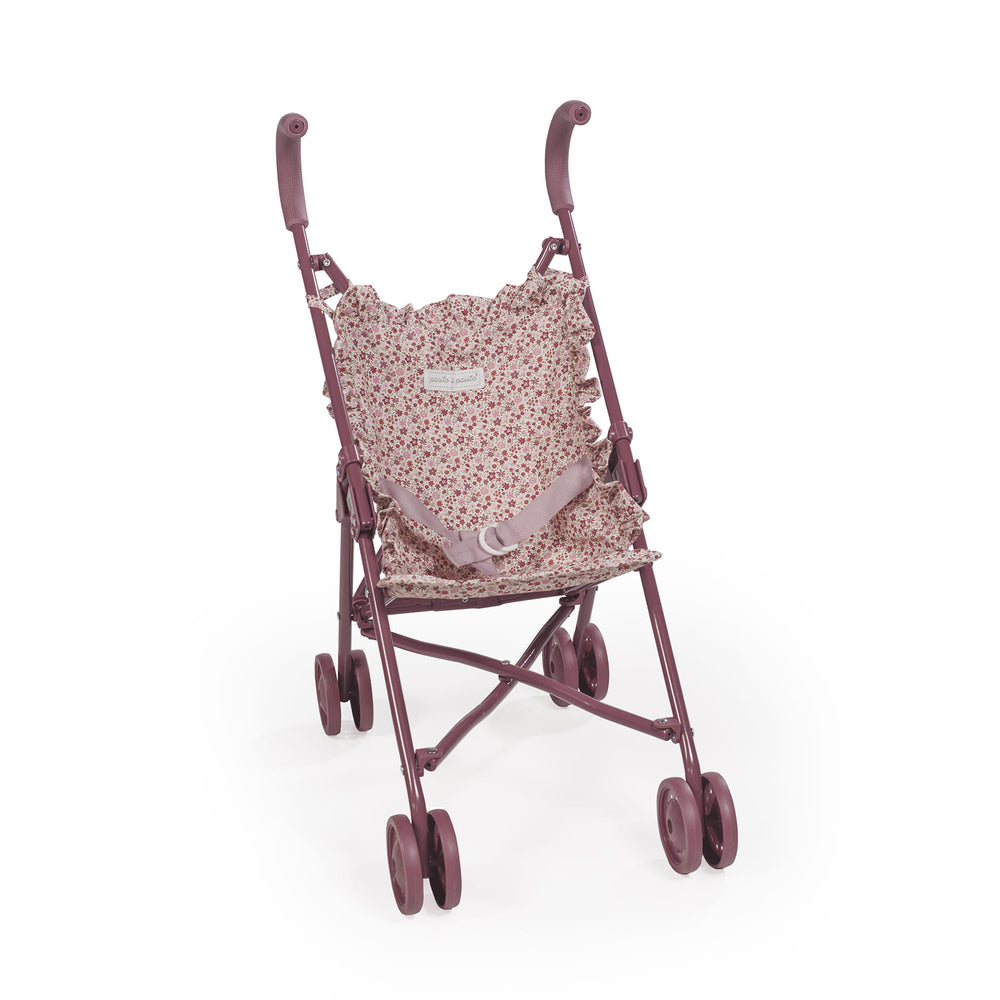 Pasito a Pasito - Doll Stroller - Cherry Flowers - Mabel & Fox