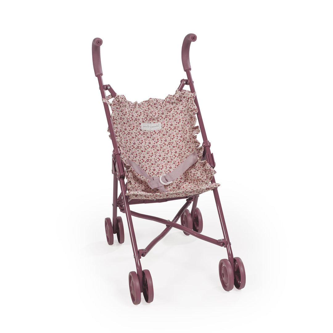Pasito a Pasito - Doll Stroller - Cherry Flowers - Mabel & Fox