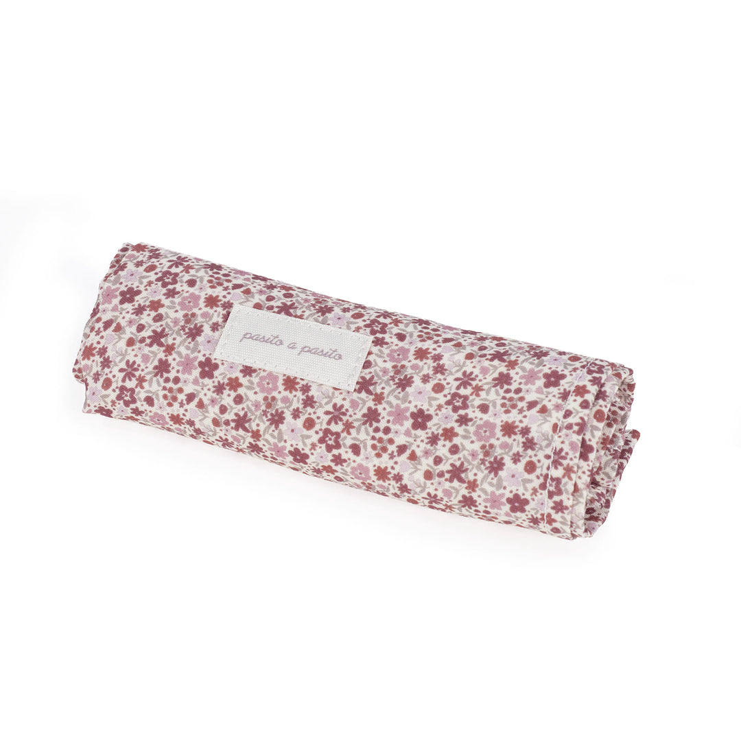 Pasito a Pasito - Muslin Square Set - Cherry Flowers (2 Pack) - Mabel & Fox
