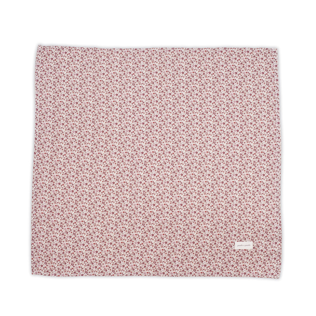Pasito a Pasito - Muslin Square Set - Cherry Flowers (2 Pack) - Mabel & Fox