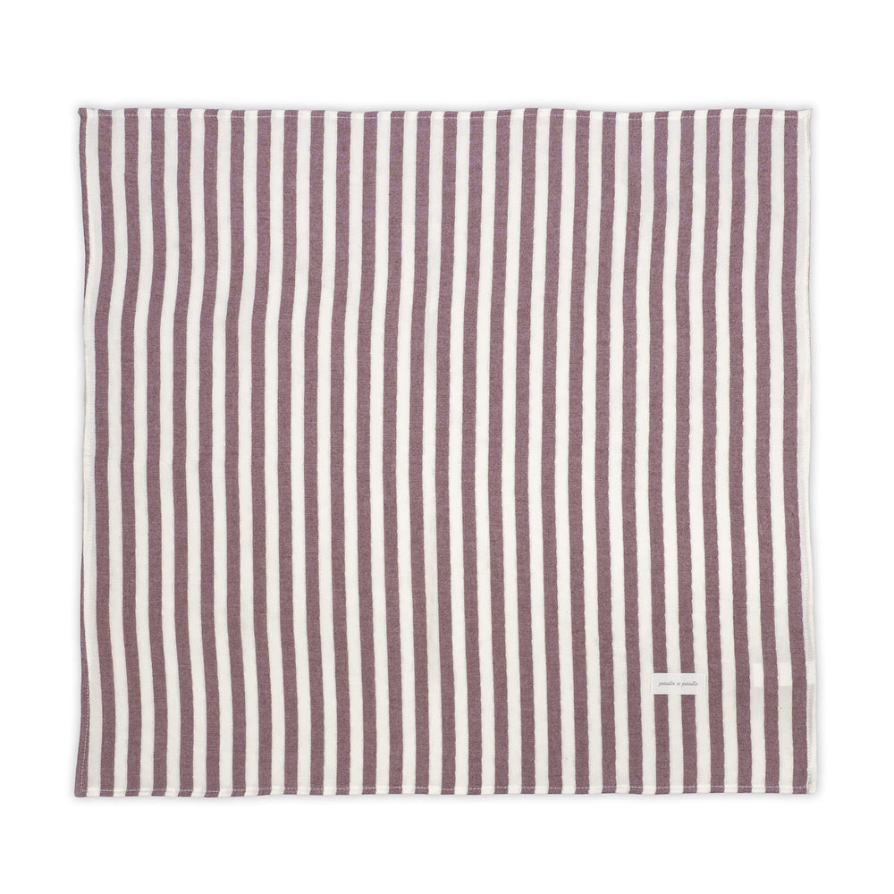Pasito a Pasito - Muslin Square Set - Cherry Stripes (2 Pack) - Mabel & Fox
