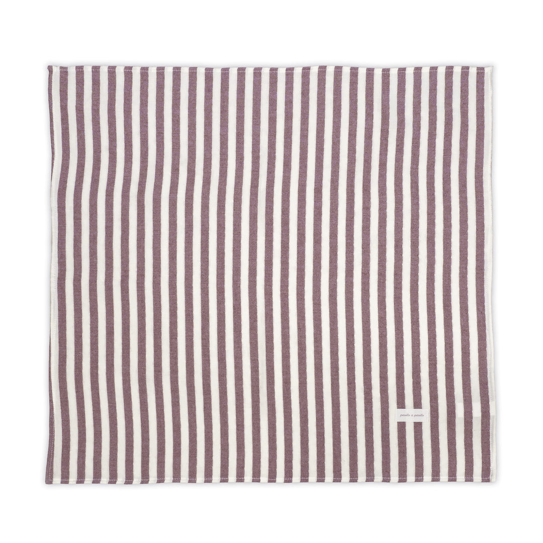 Pasito a Pasito - Muslin Square Set - Cherry Stripes (2 Pack) - Mabel & Fox