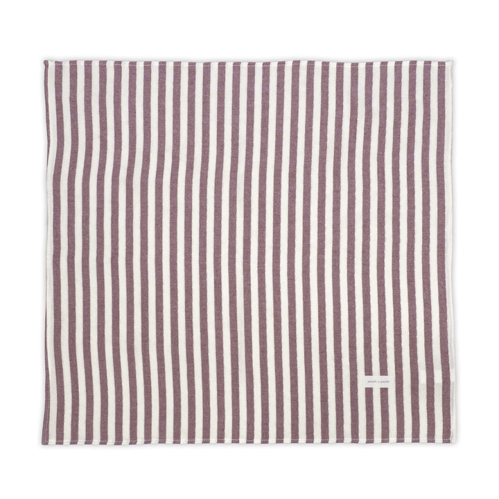 Pasito a Pasito - Muslin Square Set - Cherry Stripes (2 Pack) - Mabel & Fox