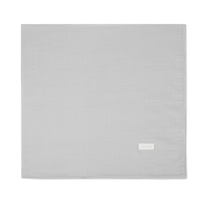 Pasito a Pasito - Muslin Swaddle - Little Bloom Vichy Grey - Mabel & Fox