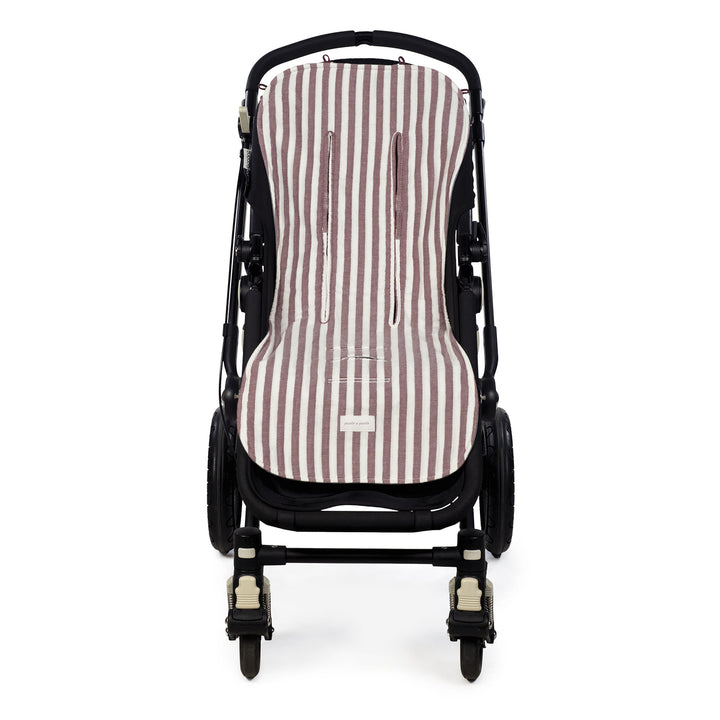 Pasito a Pasito - Seat Liner - Cherry Stripes - Mabel & Fox