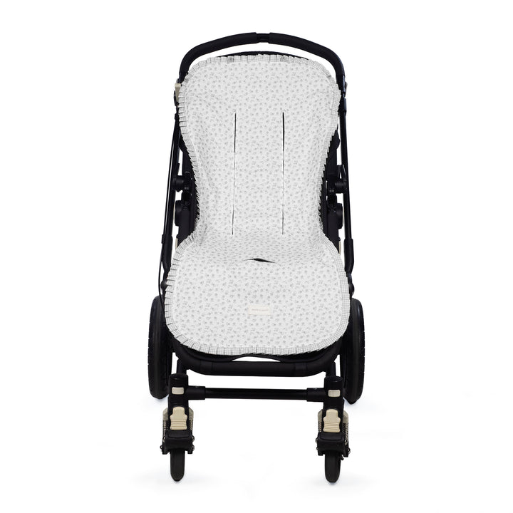 Pasito a Pasito - Seat Liner - Little Bloom Flowers Grey - Mabel & Fox
