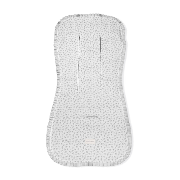 Pasito a Pasito - Seat Liner - Little Bloom Flowers Grey - Mabel & Fox