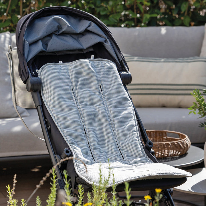 Pasito a Pasito - Seat Liner - Little Bloom Vichy Grey - Mabel & Fox