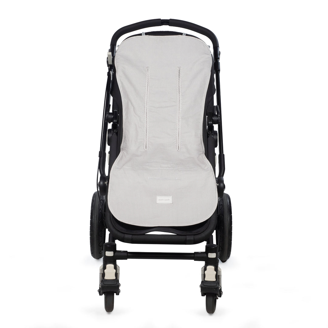 Pasito a Pasito - Seat Liner - Little Bloom Vichy Grey - Mabel & Fox
