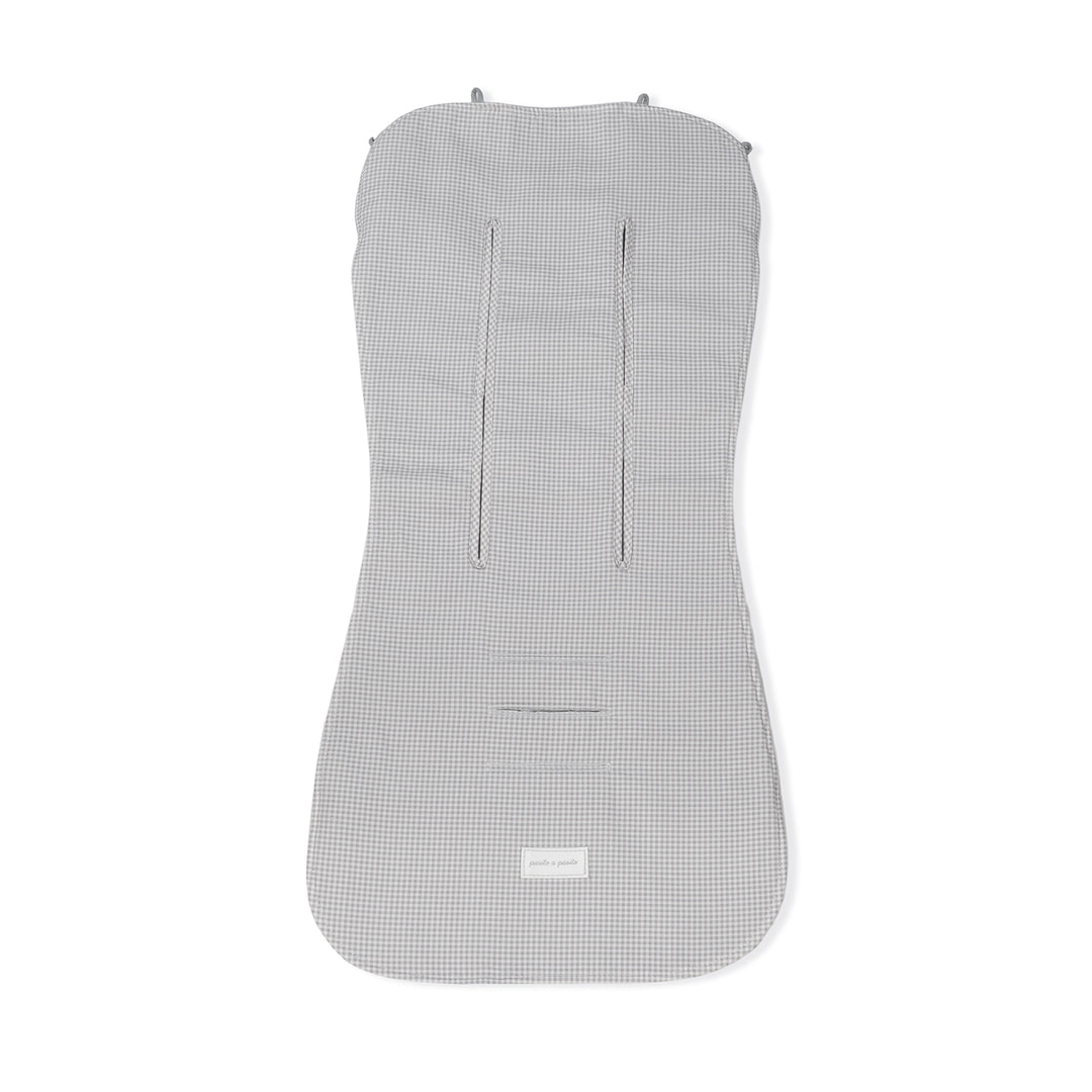 Pasito a Pasito - Seat Liner - Little Bloom Vichy Grey - Mabel & Fox