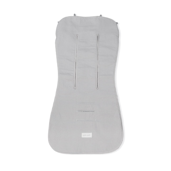 Pasito a Pasito - Seat Liner - Little Bloom Vichy Grey - Mabel & Fox