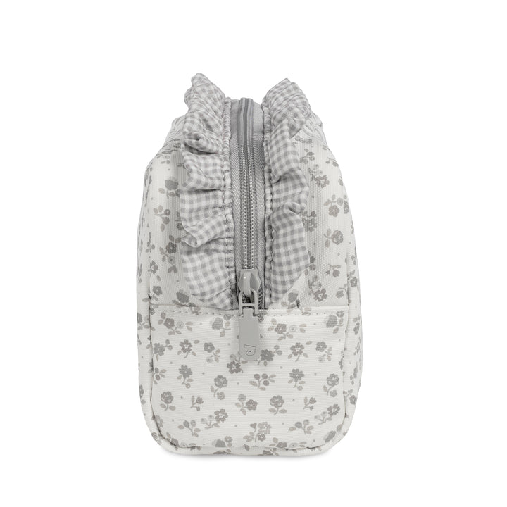 Pasito a Pasito - Toiletry Bag - Little Bloom Flowers Grey - Mabel & Fox