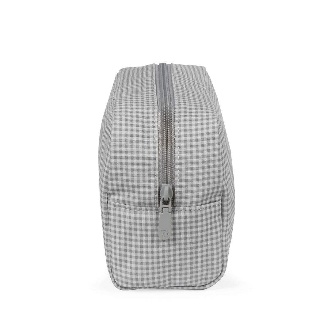 Pasito a Pasito - Toiletry Bag - Little Bloom Vichy Grey - Mabel & Fox