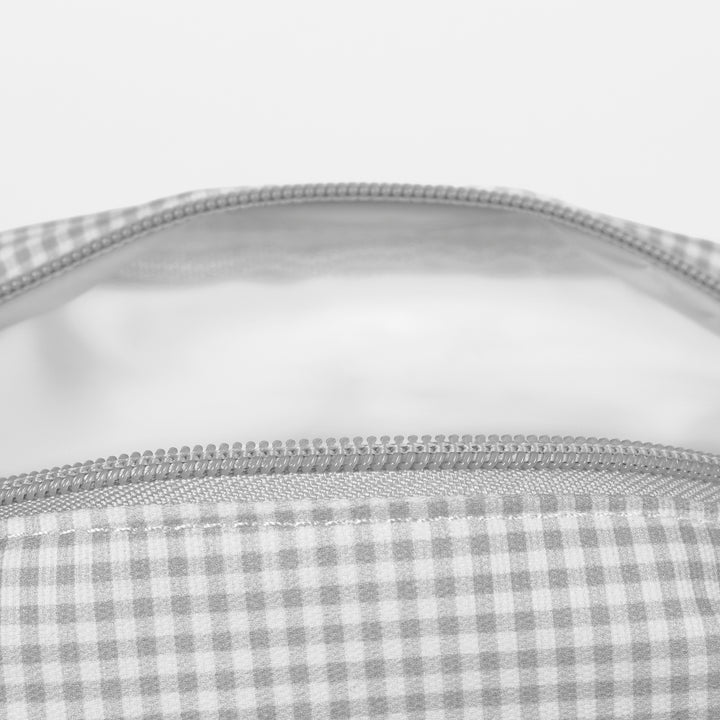 Pasito a Pasito - Toiletry Bag - Little Bloom Vichy Grey - Mabel & Fox