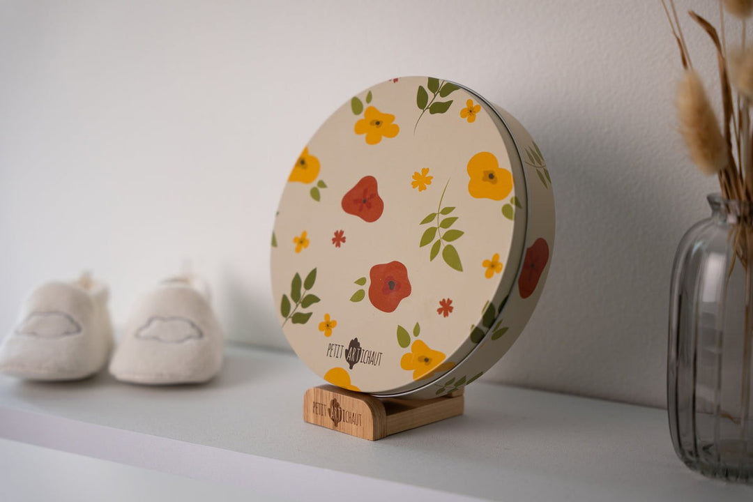 Petit Artichaut - Baby Imprint Round Box - Little Prairie - Mabel & Fox