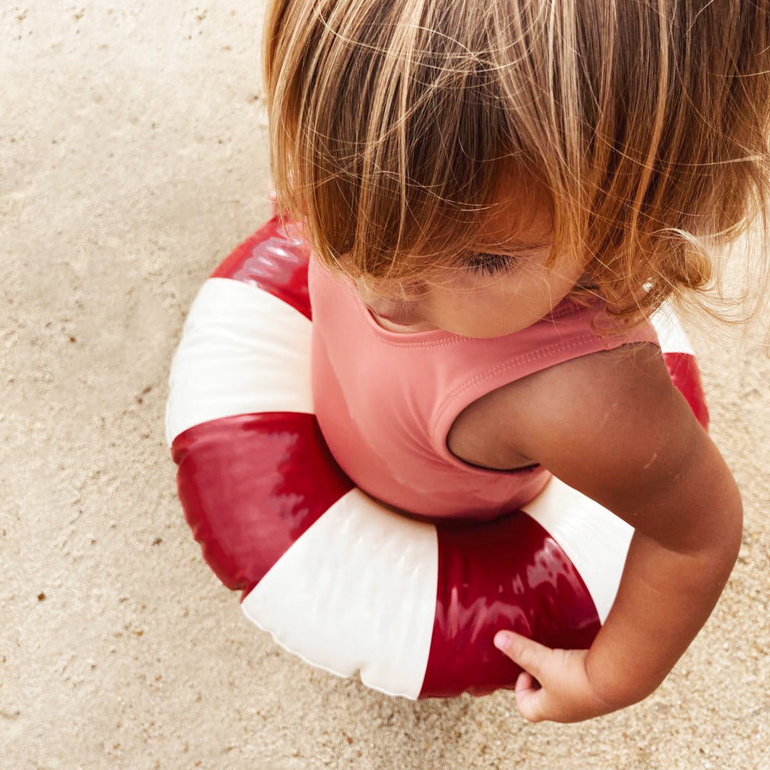 Petites Pommes – Olivia Swim Ring – Ruby Red – 1Y–3Y / 45cm - Mabel & Fox
