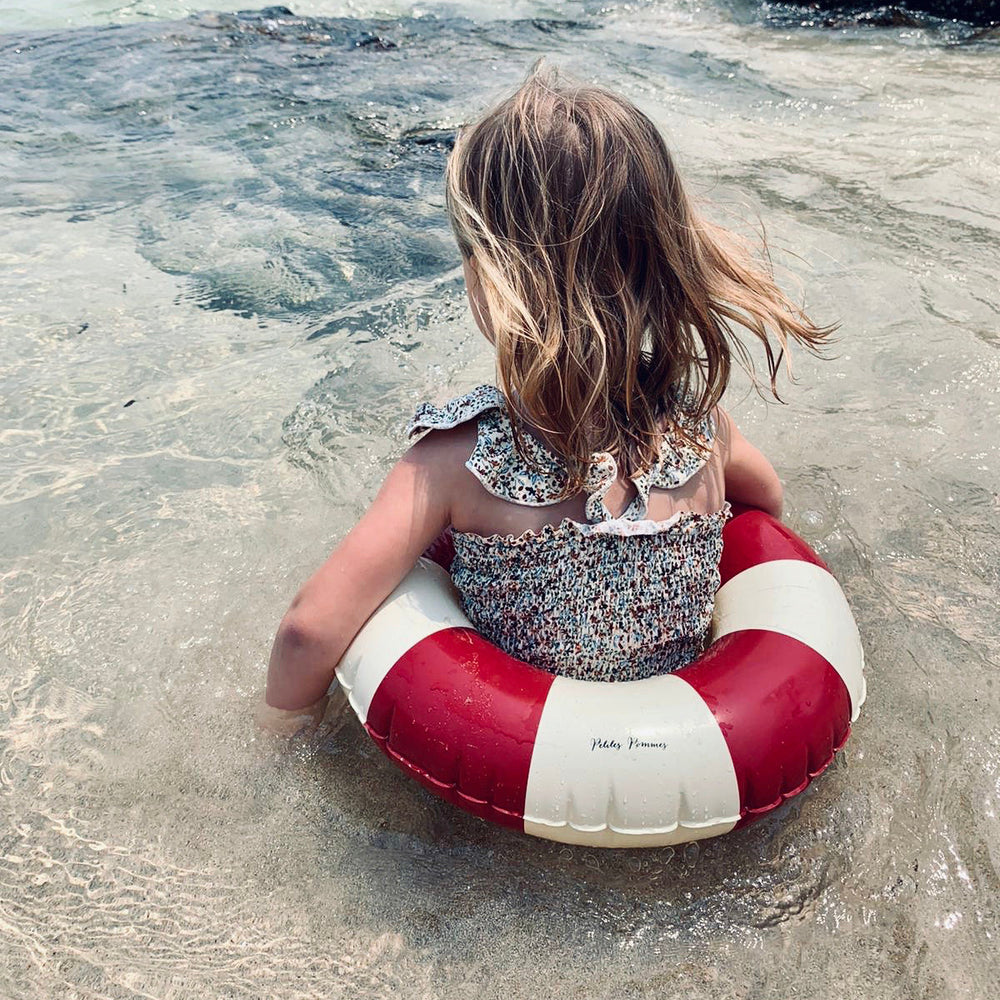 Petites Pommes – Olivia Swim Ring – Ruby Red – 1Y–3Y / 45cm - Mabel & Fox