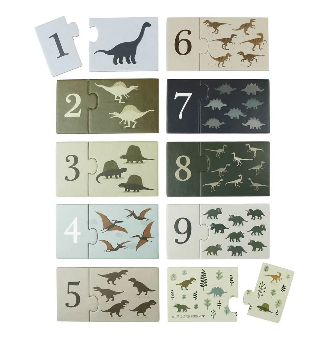A Little Lovely Company - Counting Puzzle - Dinosaurs