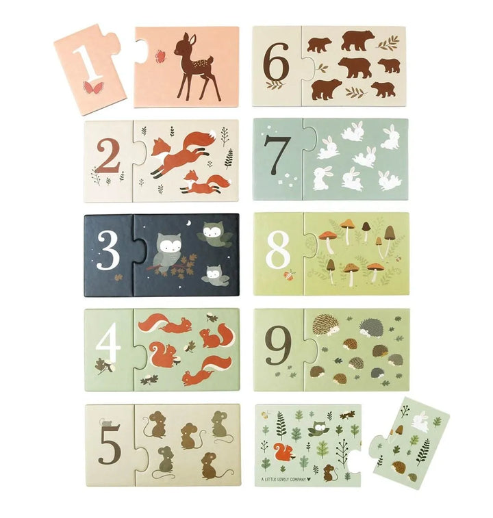 A Little Lovely Company - Counting Puzzle - Forest Friends