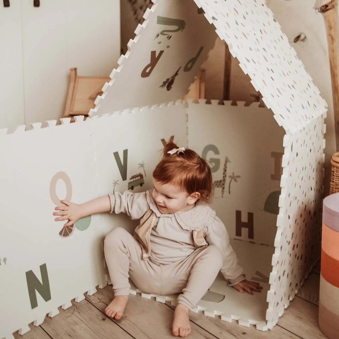 Play & Go - 3 in 1 Activity Playmat - Alphabet Design - Mabel & Fox