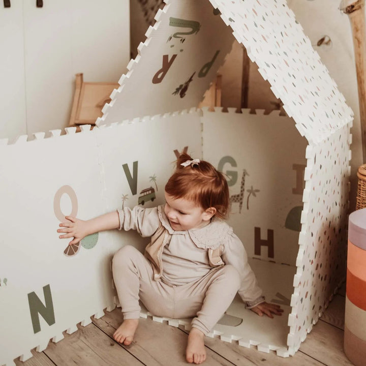 Play & Go - 3 in 1 Activity Playmat - Alphabet Design - Mabel & Fox