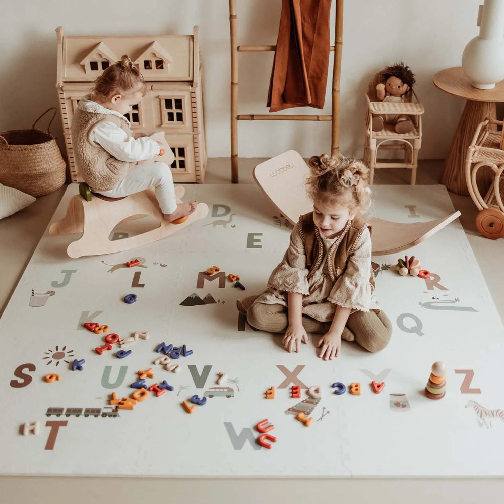 Play & Go - 3 in 1 Activity Playmat - Alphabet Design - Mabel & Fox