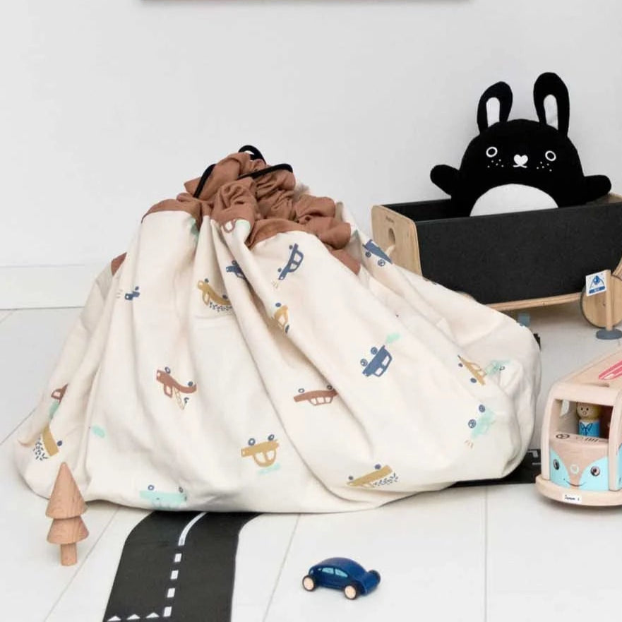 Play & Go - Original Play Mat & Storage Bag - Big Cars - Mabel & Fox