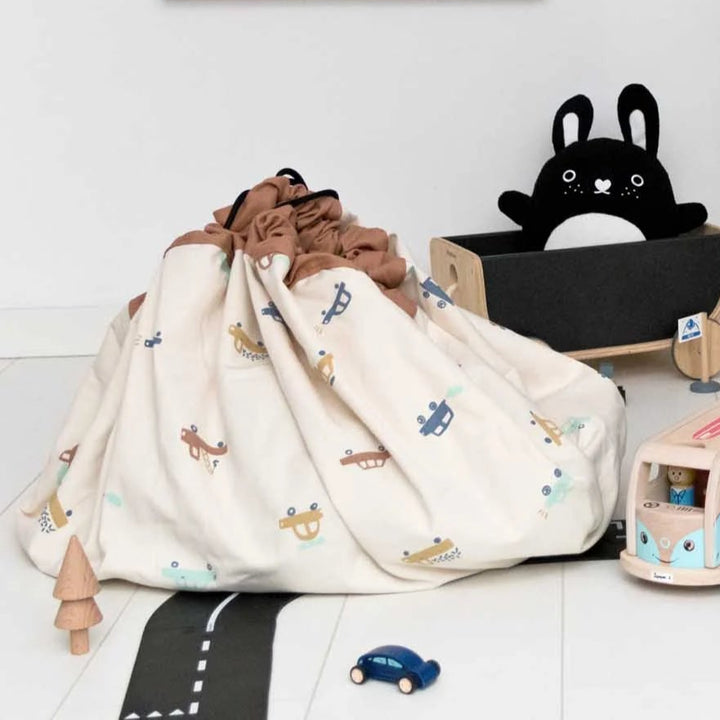 Play & Go - Original Play Mat & Storage Bag - Big Cars - Mabel & Fox