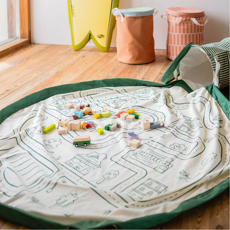 Play & Go - Playmat & Toy Basket - Roadmap - Mabel & Fox