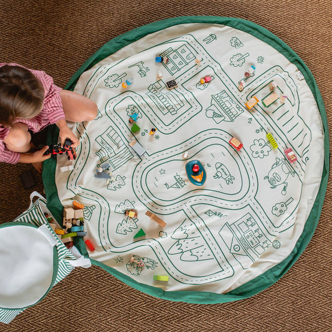 Play & Go - Playmat & Toy Basket - Roadmap - Mabel & Fox