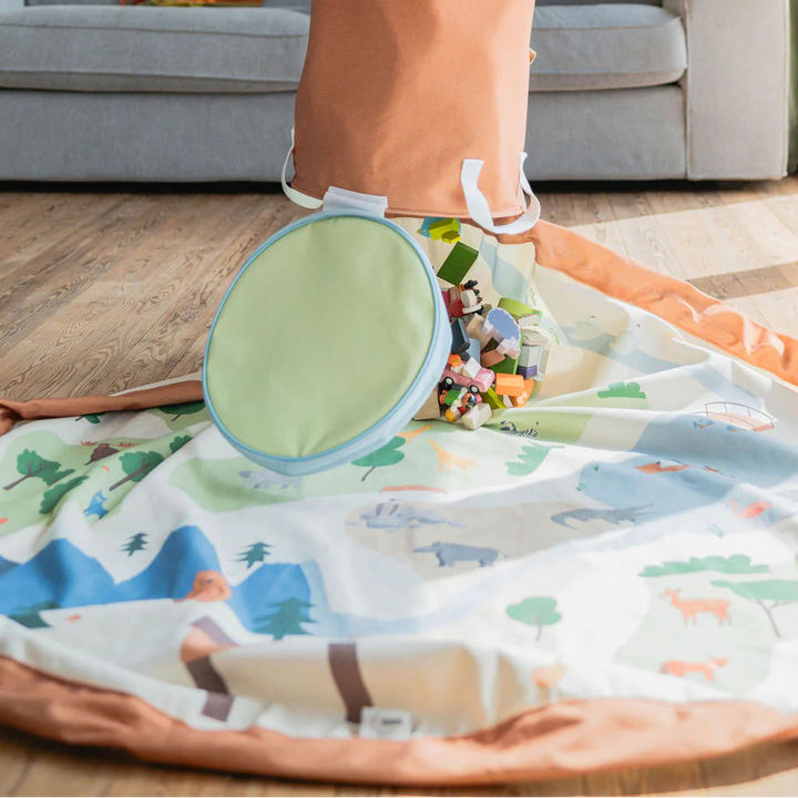 Play & Go - Playmat & Toy Basket - Zoo - Mabel & Fox