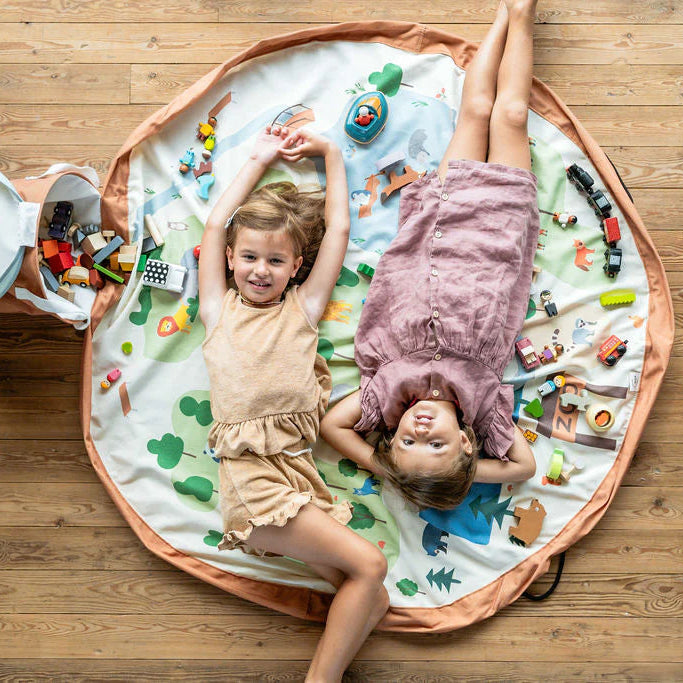 Play & Go - Playmat & Toy Basket - Zoo - Mabel & Fox