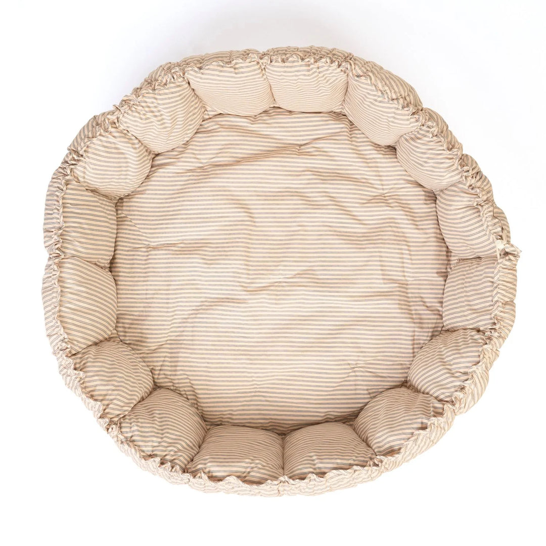 Play & Go - Soft Bloom Playmat - Blue Stripes - Mabel & Fox