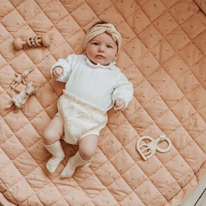 Play & Go - Soft Organic Playmat - Fleuri - Mabel & Fox