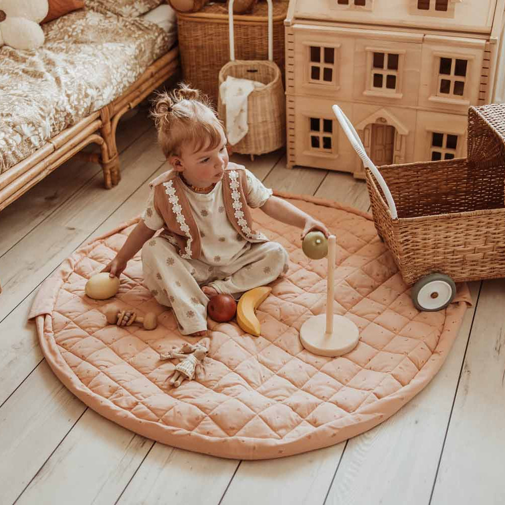 Play & Go - Soft Organic Playmat - Fleuri - Mabel & Fox