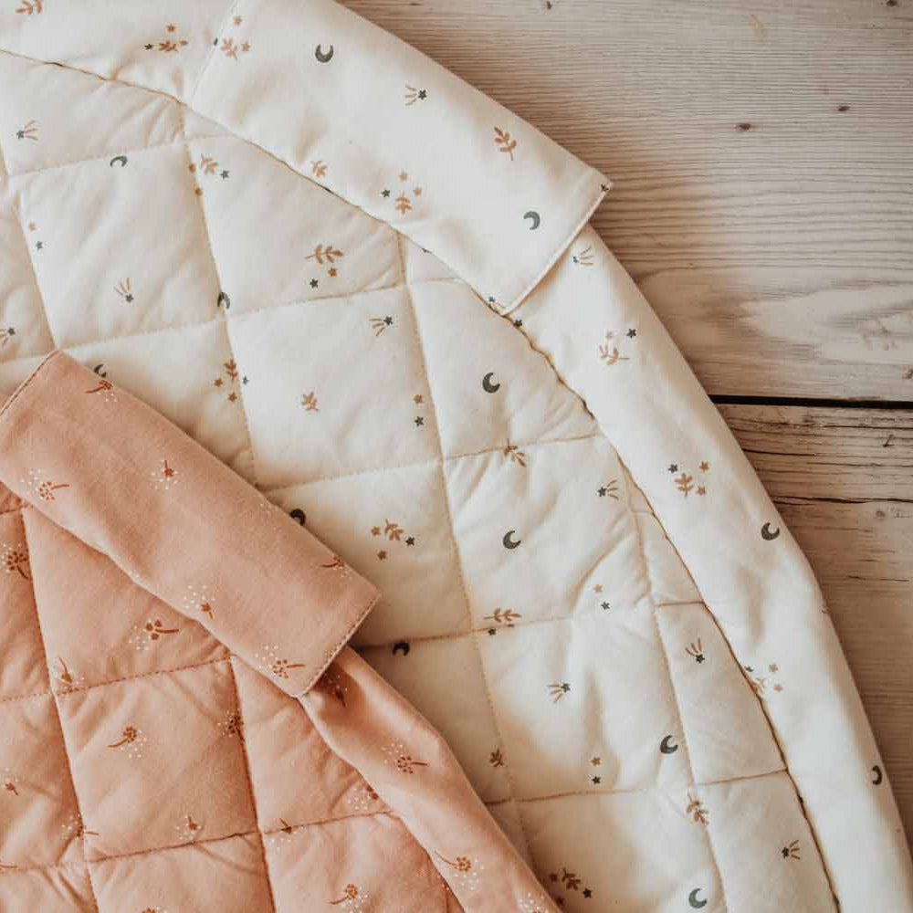 Play & Go - Soft Organic Playmat - Moon - Mabel & Fox