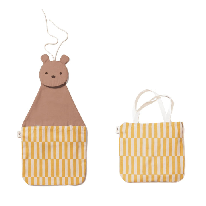 Play & Go - Wall Storage & Tote Bag - Bear - Mabel & Fox