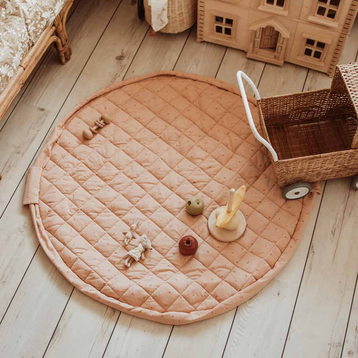 Play & Go - Soft Organic Playmat - Fleuri - Mabel & Fox