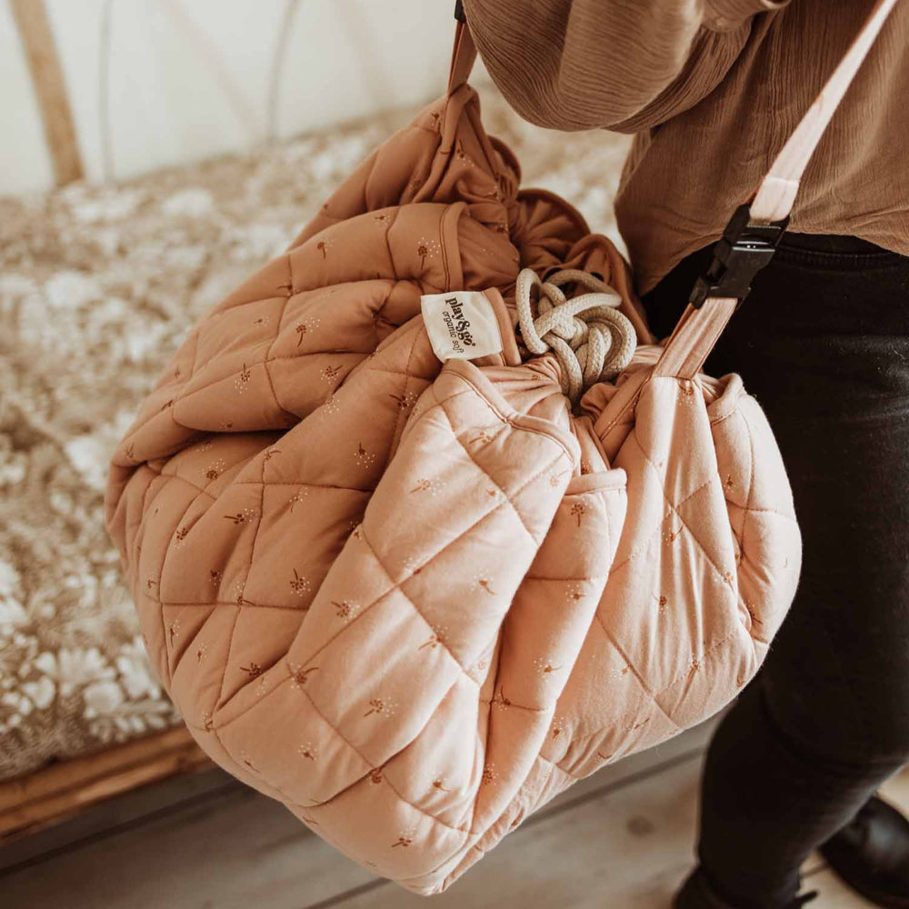 Play & Go - Soft Organic Playmat - Fleuri - Mabel & Fox