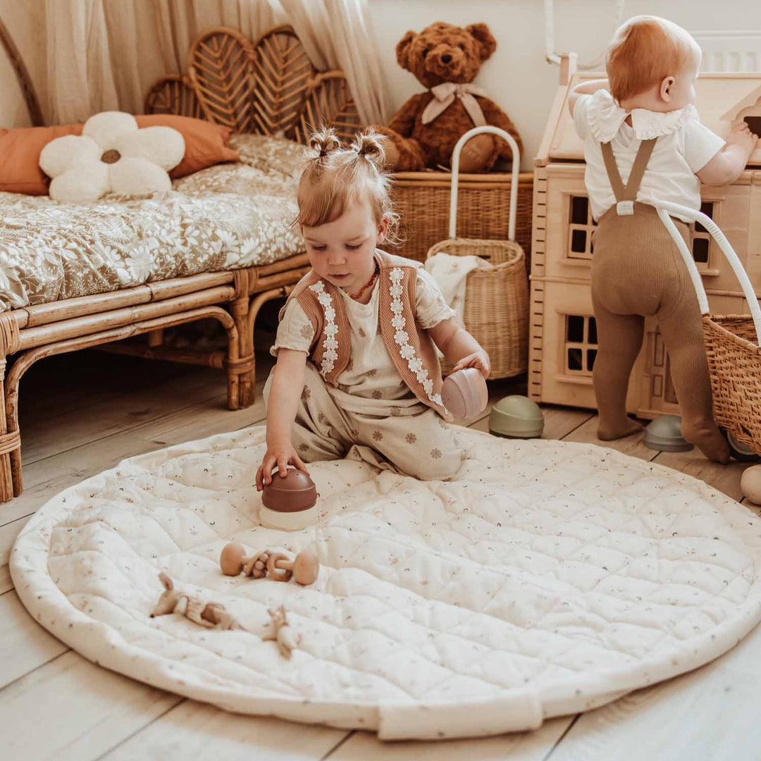Play & Go - Soft Organic Playmat - Moon - Mabel & Fox