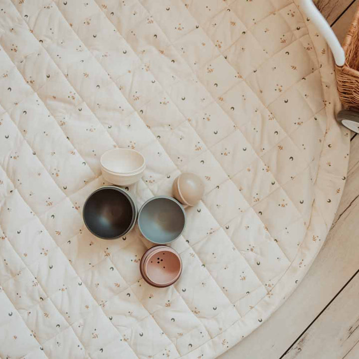 Play & Go - Soft Organic Playmat - Moon - Mabel & Fox