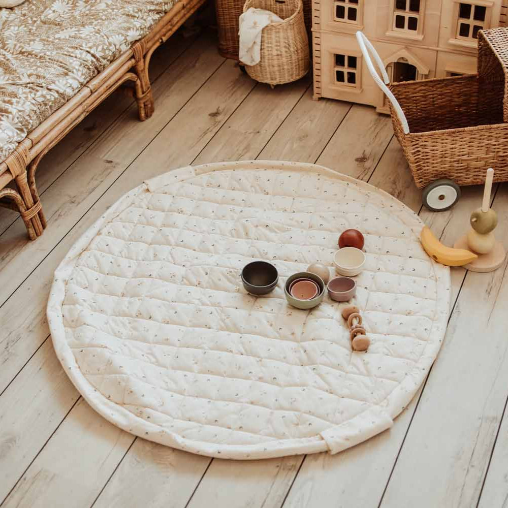 Play & Go - Soft Organic Playmat - Moon - Mabel & Fox