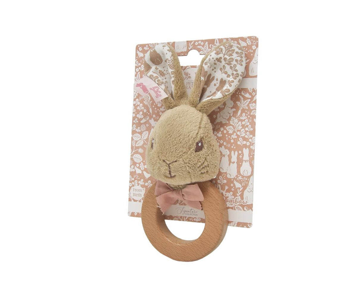 Rainbow Designs - Peter Rabbit Signature Collection - Flopsy Wooden Ring Rattle