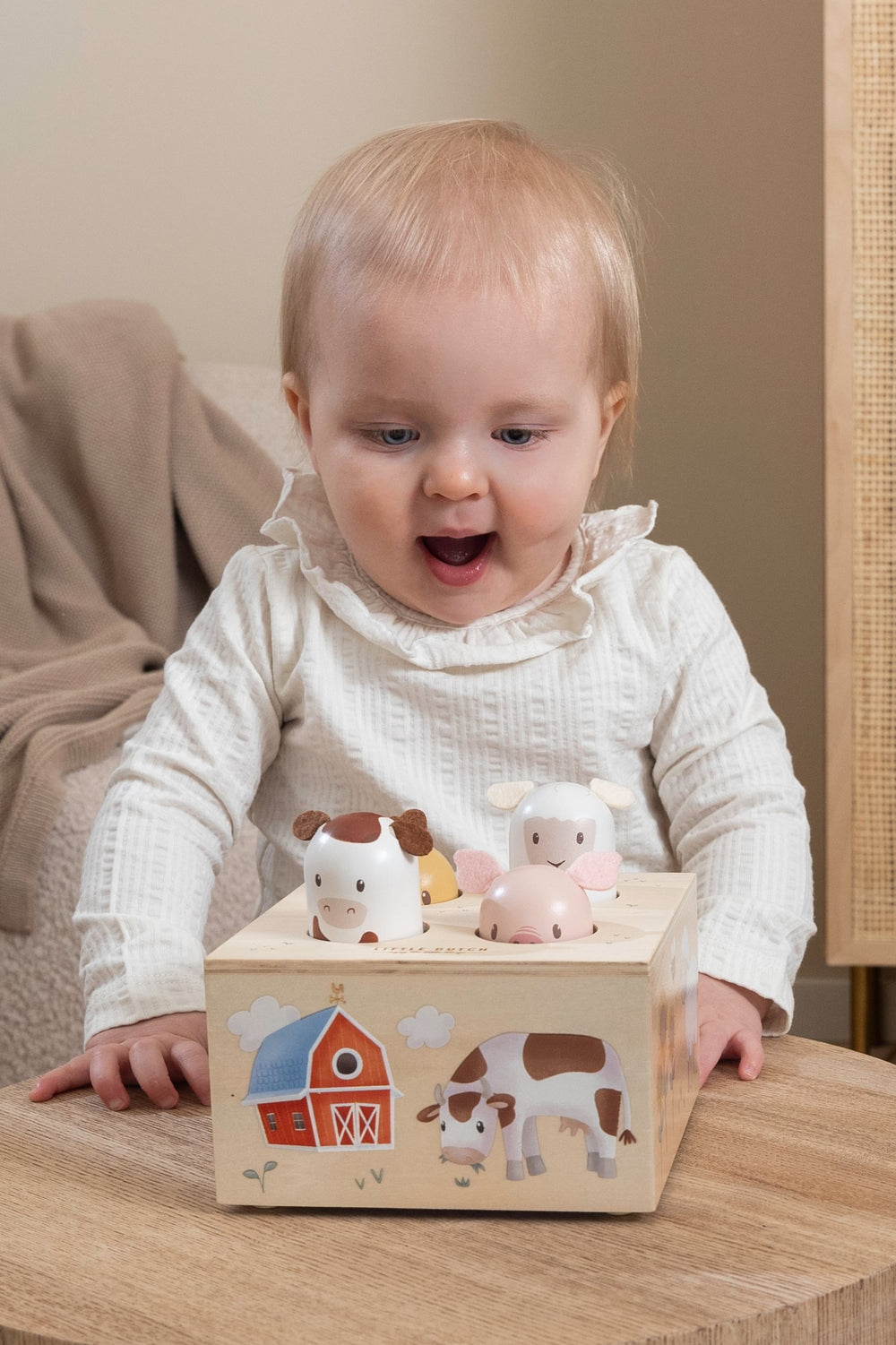 Little Dutch - Wooden Farm Pop Up Animals - Mabel & Fox