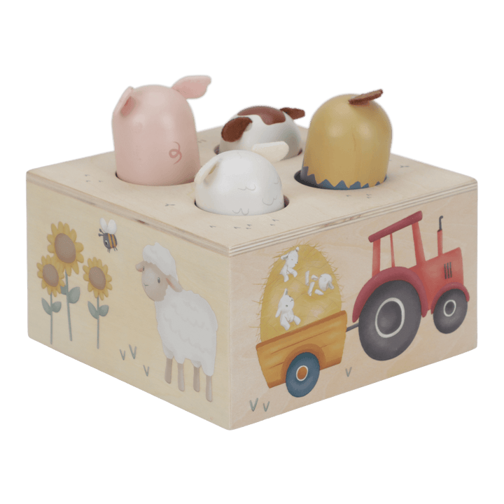Little Dutch - Wooden Farm Pop Up Animals - Mabel & Fox