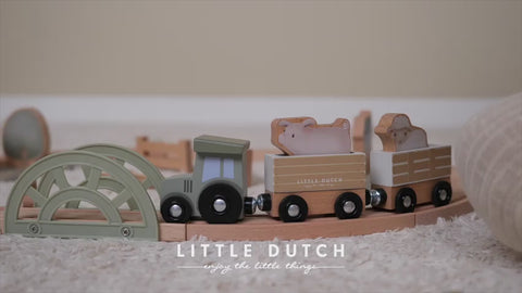 Little Dutch - Wooden Train Track - Little Farm – Mabel & Fox