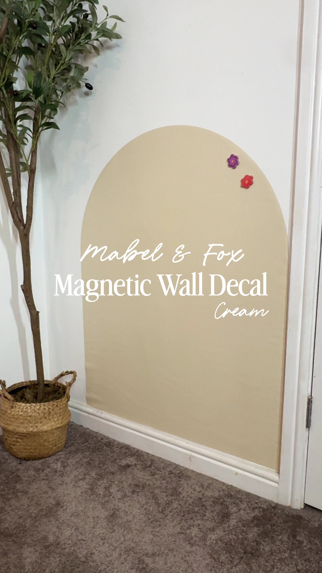 Mabel & Fox - Magnetic Wall Decal - Cream