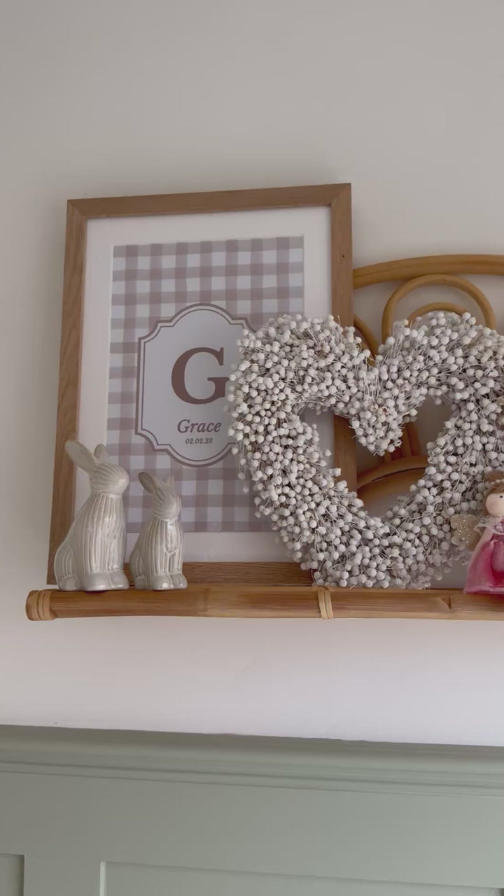 Mabel & Fox - Rattan Wall Shelf