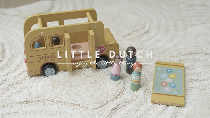 Little Dutch - School Bus with Figures