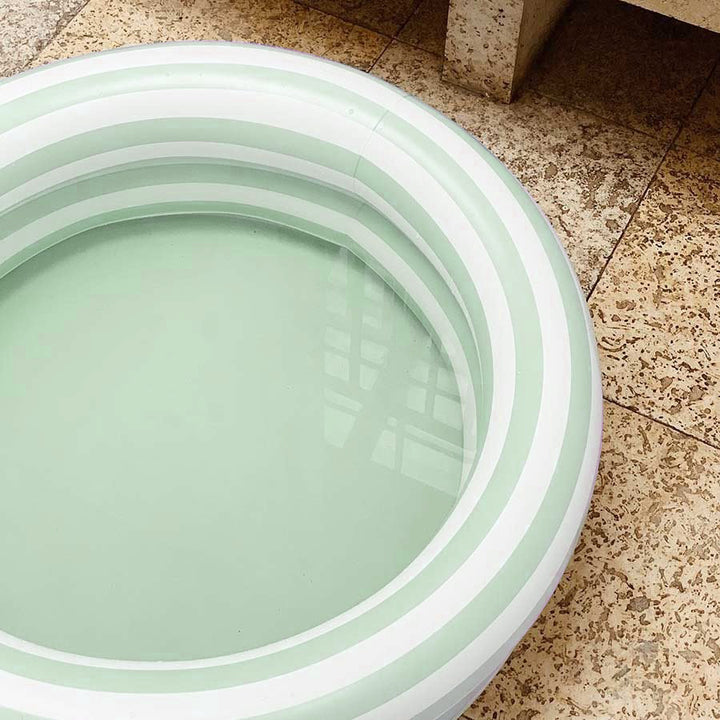 Liewood - Leonore Pool - Stripe Dusty Mint / Creme de la creme